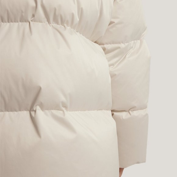 Gentle Herd - Channel-Quilt Parka Down XS - IVORY - Picture 4 of 5